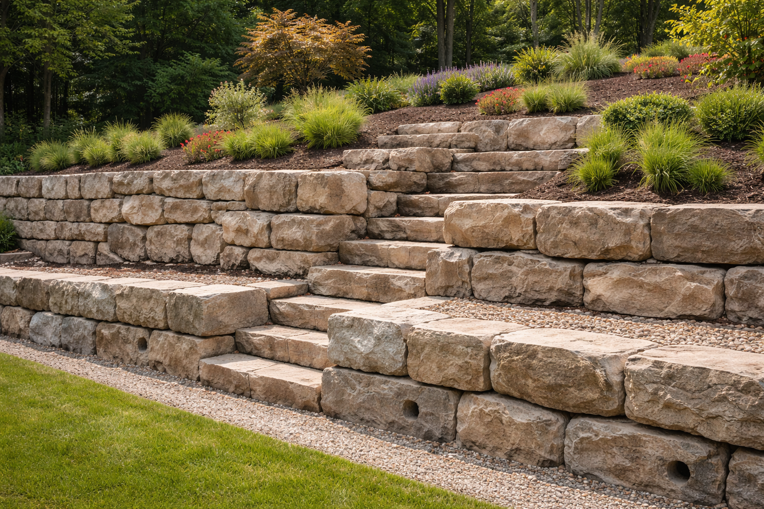 Engineered Retaining Walls & Advanced Landscape Drainage Solutions